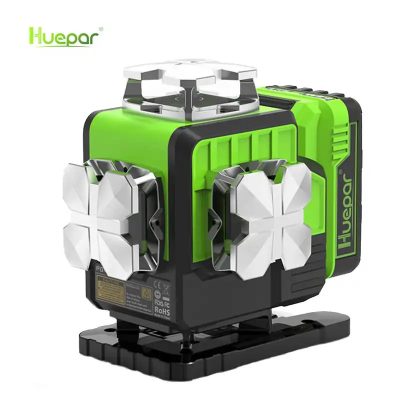 Huepar P04CG - 4 x 360° Self-Leveling Cross Line Laser